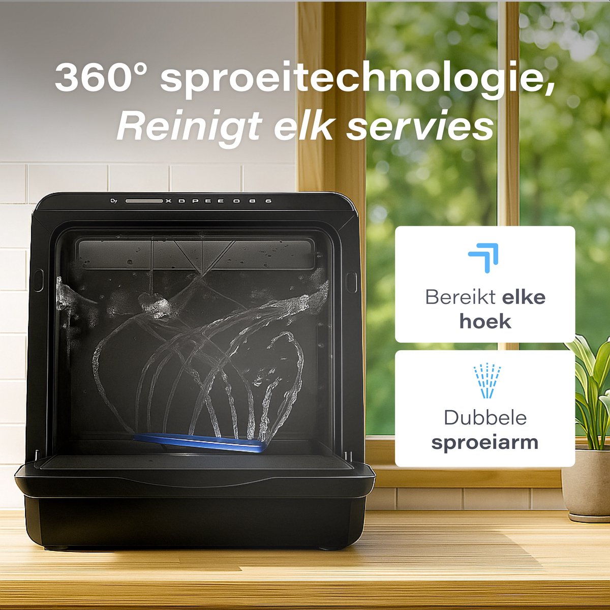 Skoov Mini Vaatwasser Noir