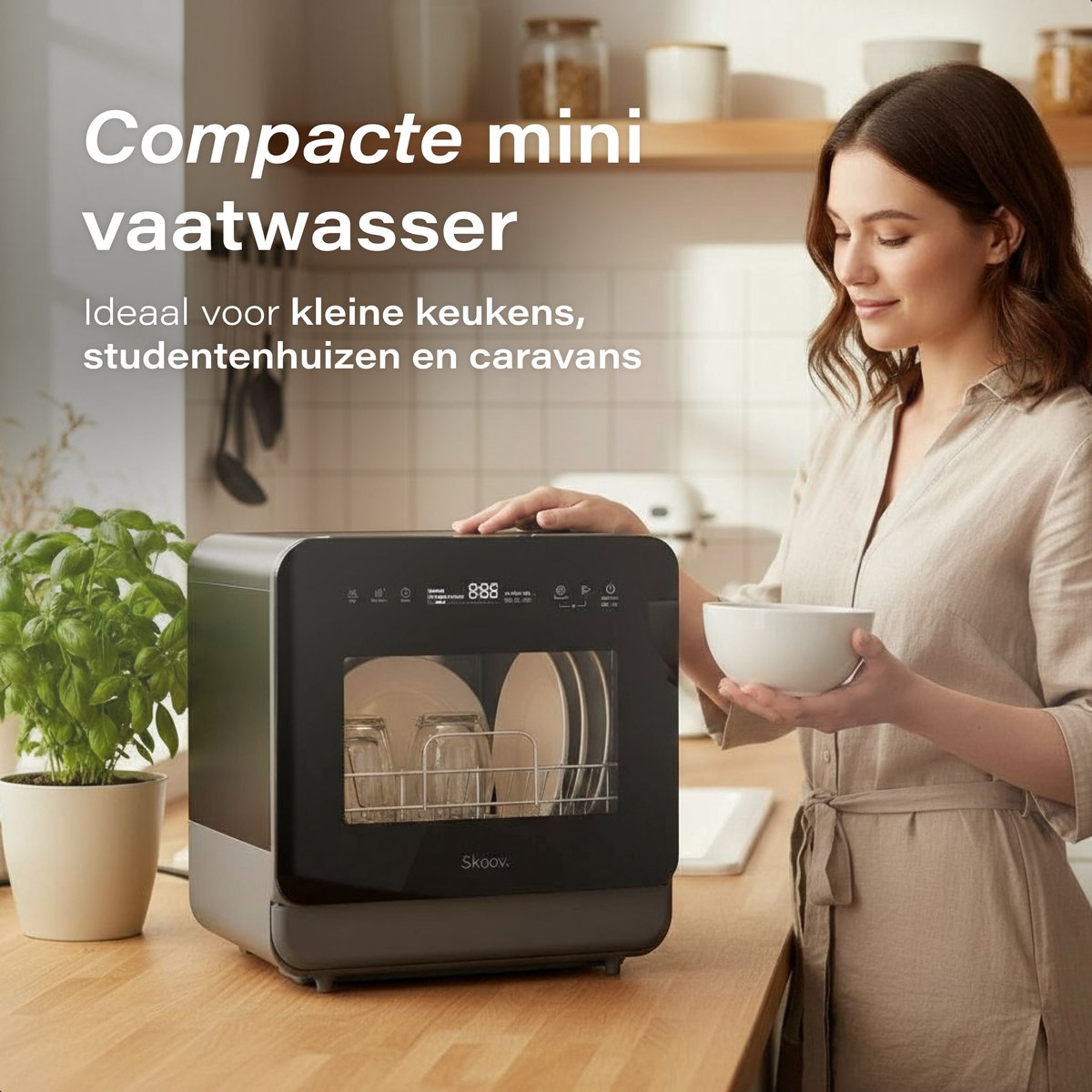 Skoov Mini Vaatwasser Noir
