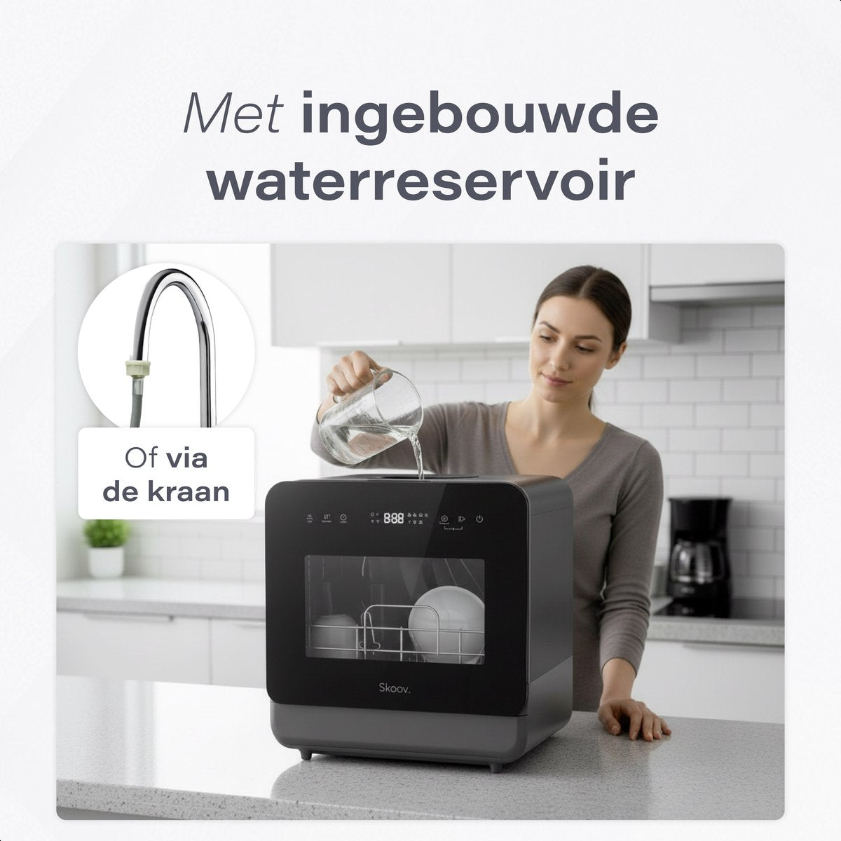 Skoov Mini Vaatwasser Noir