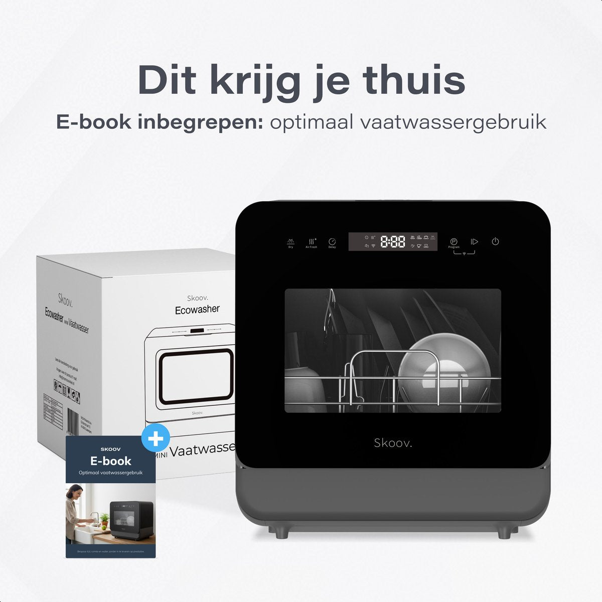 Skoov Mini Vaatwasser Noir