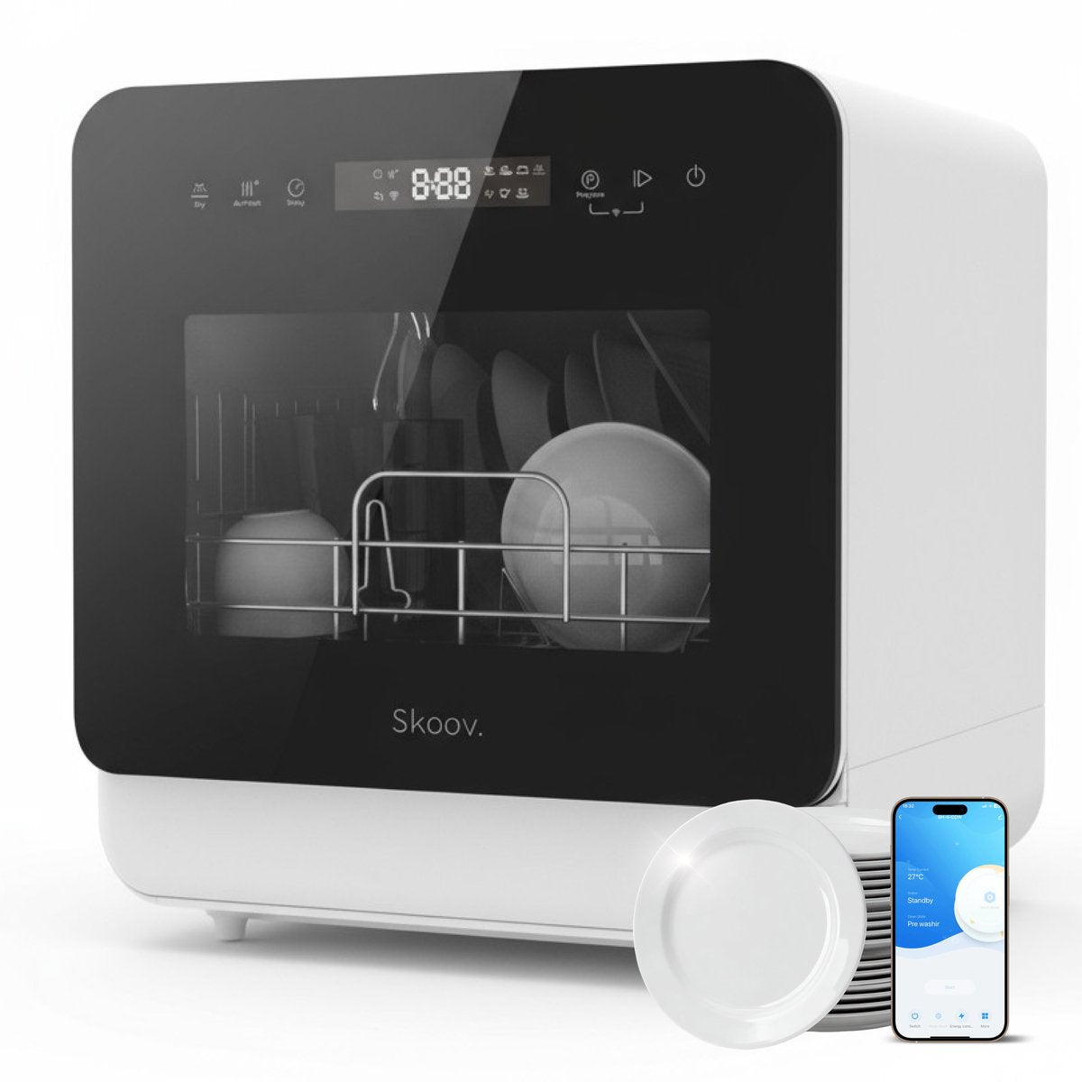 Skoov Mini Vaatwasser Blanc