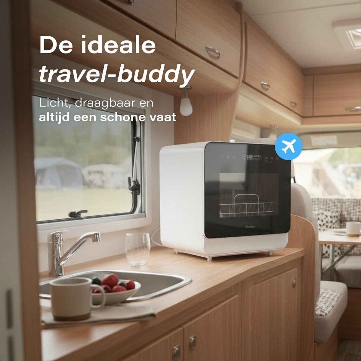 Skoov Mini Vaatwasser Blanc