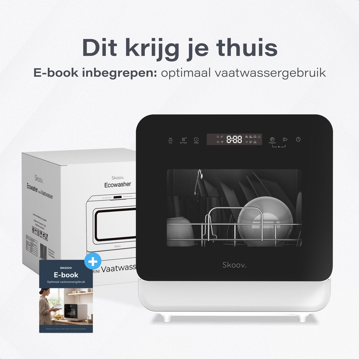 Skoov Mini Vaatwasser Blanc