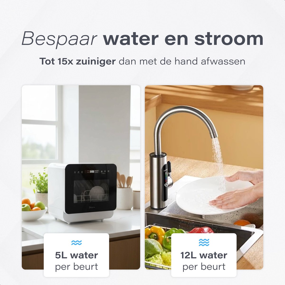 Skoov Mini Vaatwasser Blanc